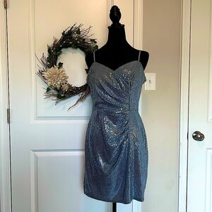 Trixxi Sequin Mini Dress Periwinkle – Juniors XL